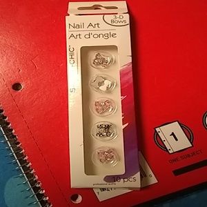 3D💅 nail art (bows)